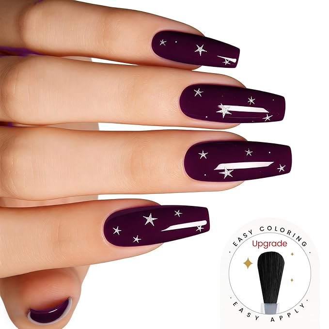 YTD Likomey Plum Gel Nail Polish,15ml Wine Purple Salon Home DIY Manicure and Pedicure Eggplant Fall Winter UV Color Varnish,CS479