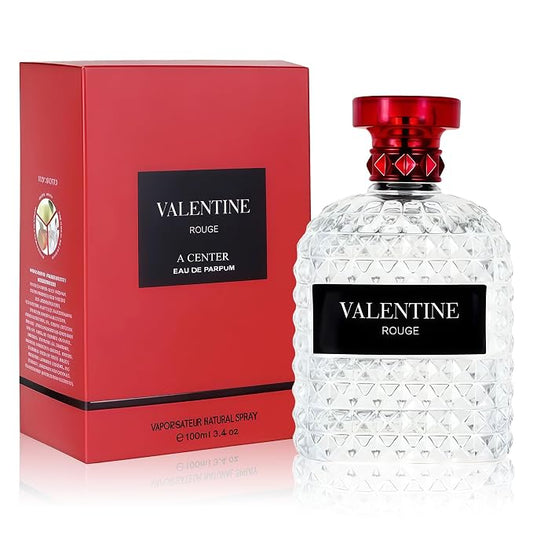 A CENTER Valiant Rouge Eau de Parfum for Women 3.4 Fl Oz Perfume | Long Lasting Bold Floral & Sophisticated Fragrance | Elegant Glass Spray Bottle | Cologne Gift Daily Use