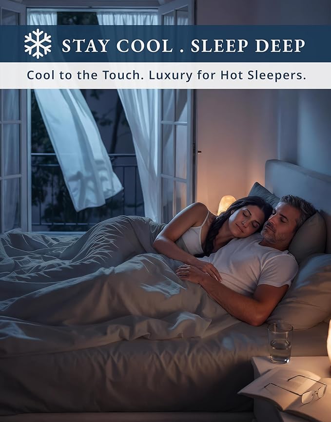LANE LINEN 100% Egyptian Cotton Full Size Bed Sheets Set - 1000 Thread Count, Soft & Comfy No Pill Fade Resistant Natural Cooling Mercerized Cotton Sheets Full Size Bed 15" Deep Pocket - Charcoal