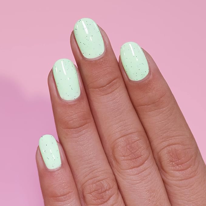 ILNP Mint Chip - Creamy Mint Green Speckled Spring Nail Polish