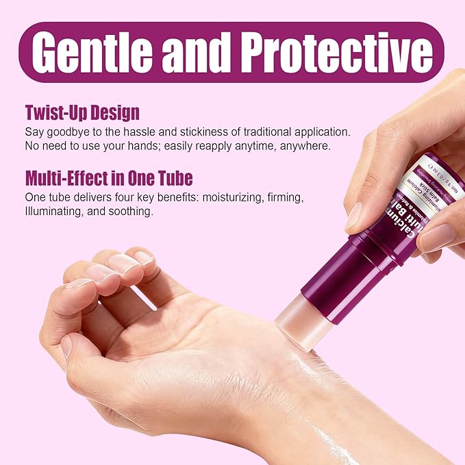 Calcium Multi Balm Stick - Korean Collagen Moisturizing Cream, Visibly Reduces Wrinkles & Firms Skin, All-in-One Face, Eye & Neck Care for Women & Men, 9g