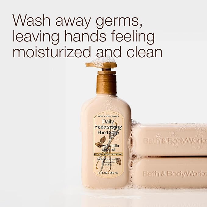 Bath & Body Works Daily Moisturizing Hand Soap - Rich Creamy Formula for Gentle Cleansing & Conditioning - Shea, Glycerin, Vitamin E & Aloe-Infused - Thoughtful Gift - 5 Fragrance Variety Pack
