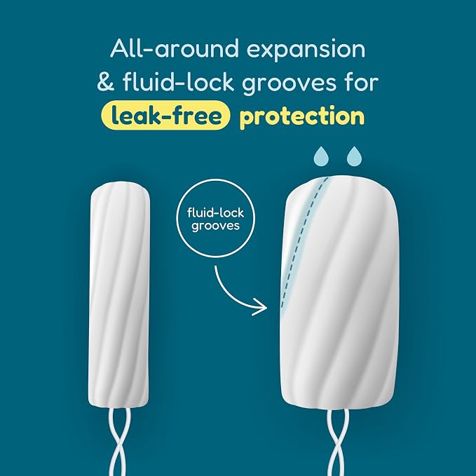 o.b. Tampons Super Plus | Non-Applicator | Unscented | 40 Count | Pack of 2