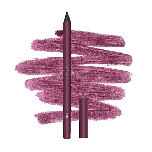 about-face Matte Fix Lip Pencil Lost Time – Long-Wear, Creamy Matte Lip Liner with Hyaluronic Acid & Vitamins C & E – Vegan, Cruelty-Free, Clean Beauty – 0.042 oz (Red Wine)