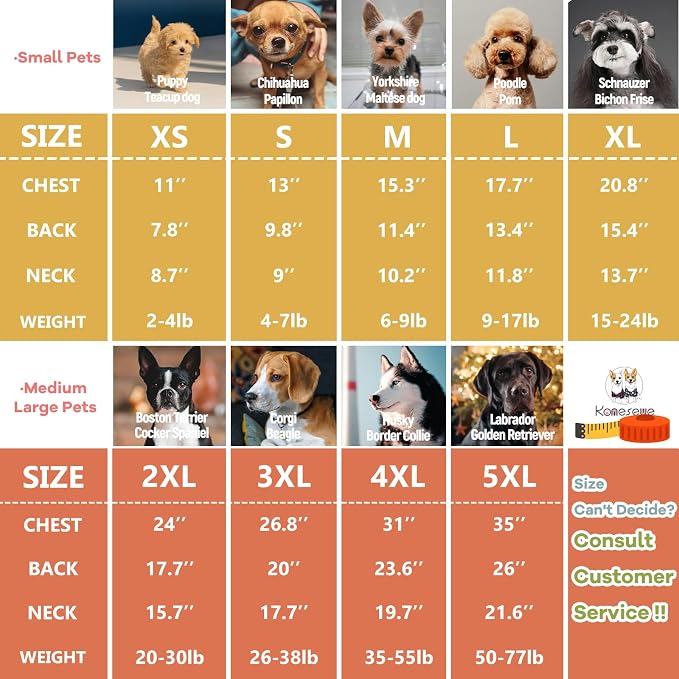 Koneseve Dog Shirts Soft Plain Solid T-Shirt Stretchy - Yellow & Orange S | 2-Pack Breathable Cotton Clothes for Small Dogs & Cats, Easy Tee Pull-On, All-Season Cozy Daily Wear & Outdoor Free Moves