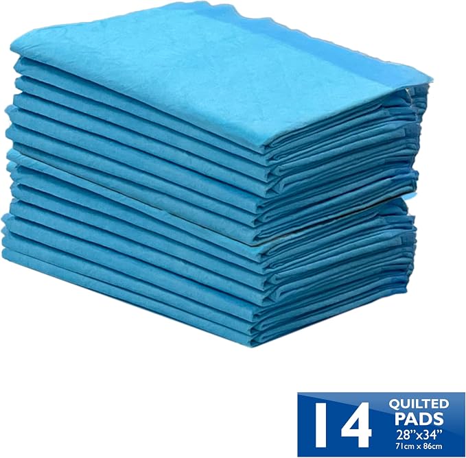 Four Paws Wee-Wee Superior Performance X-Large Dog Pee Pads, 14 Count | Puppy & dog potty training pads, housebreaking supplies, xl puppy pads, pet supplies, 24-hour floor protection, 28" x 34"