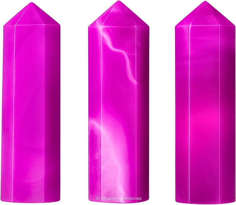 Amazing Gemstone Crystal Points Bulk Healing Crystals & Stones - Premium Single Terminated Healing Wand Point Bulk Crystals for Crafts, Crystal Grid, DIY Work
