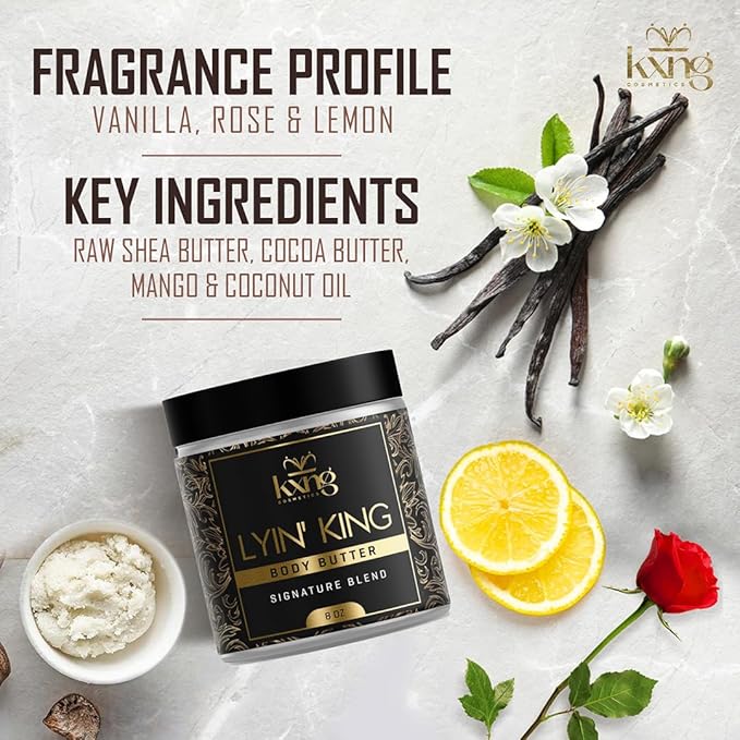 KXNG Whipped Shea Body Butter, Deep Hydration Body Cream for Women, Smooth, Non-Greasy Moisturizer for Radiant Skin, Cruelty-Free