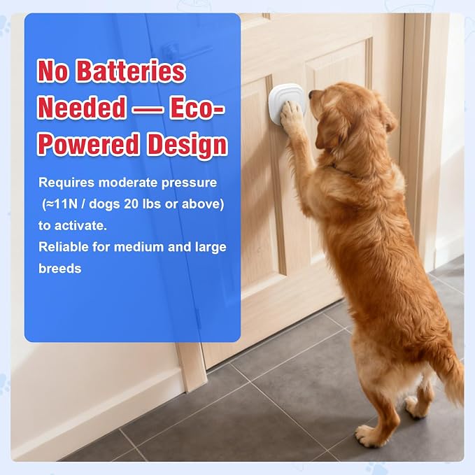 ChunHee Dog Door Bell for Potty Training –Smart Wireless Dog Bell to Go Outside, 500Feet with IP55 Waterproof, 32 Melodies & 5 Volume Levels(1 Receiver + 2 Buttons)