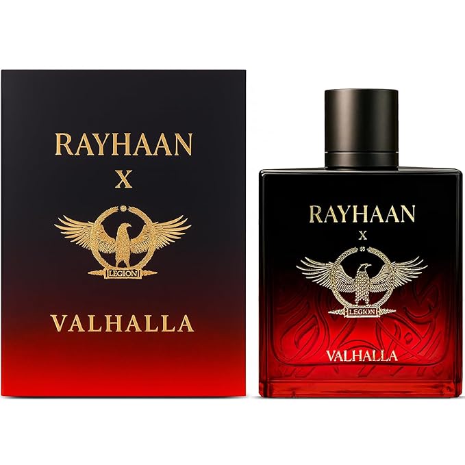Rayhaan Valhalla – Fruity, Gourmand, Woody, Ambery – Eau de Parfum Spray Long-Lasting Fragrance for Unisex, 3.4 Ounce / 100 ml