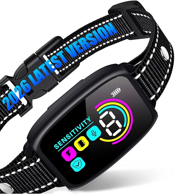 Dog Bark Collar for Large Medium Small Dogs,Smart Anti Barking
