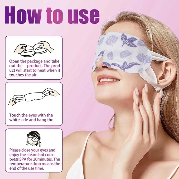 18 Packs Steam Eye Mask for Dry Eyes Self Heating Masks Cornea Care Rest Disposable SPA Warm Compress,Eye Mask for Sleep,Reduce Eye Fatigue Travel Essentials Gifts for Women(Unscented)