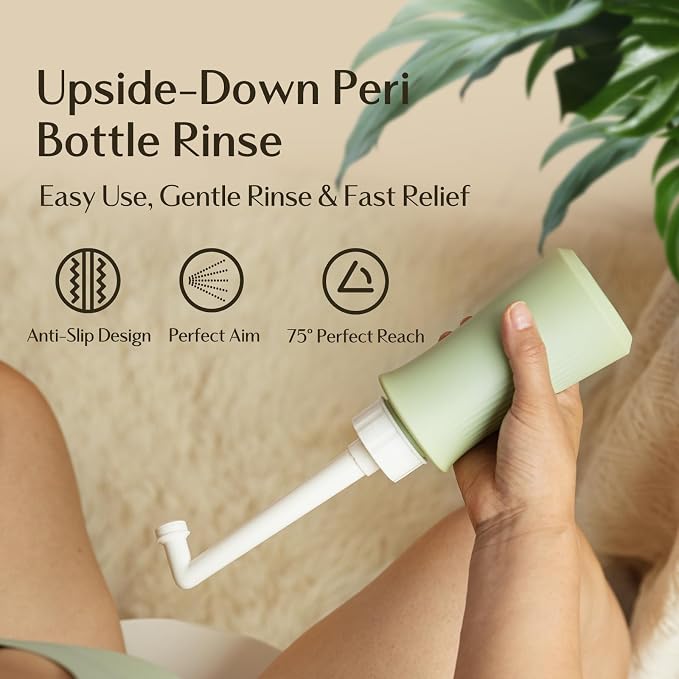 Upgraded Postpartum Recovery Essentials Care Kit for Mom & Baby, Includes Peri Bottle, Soothing Foam, Self-Absorbent Disposable Underwear, Hot&Cold Packs, Soothing Liners, Baby Outfits Set