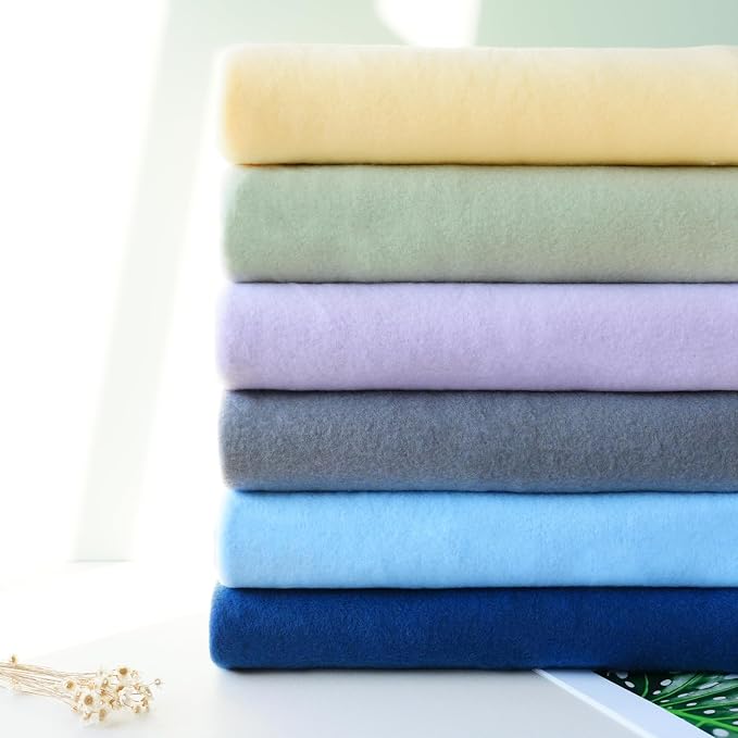 ZYFZCYBL Fleece Throw Blankets Lightweight Warm Soft Cozy Pet-Friendly Bulk Fleece Throw Blanket Solid for Home Bed, Sofa，Office,Gifts, Couch (Pack of 6-50 x 60 inch，Assorted 1)