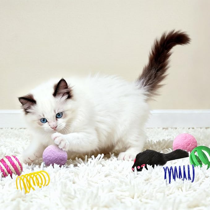 Cat Toys for Indoor Cats, 35 Packs Interactive Cat Toys Set for Kitten