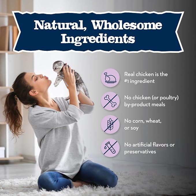 Blue Buffalo Baby Blue Chicken Kitten Paté Wet Cat Food, 3 oz, 6 ct | Real Chicken #1 Ingredient, Healthy Growth Formula, Made with DHA for Cognitive Development