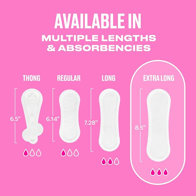 Carefree Panty Liners for Women, Extra Long, Wrapped, Unscented, 93ct | Pantiliners, Carefree, Daily Liners for Women, Light Periods and Leaks, 8-Hour Odor Control | 93ct (Packaging May Vary)