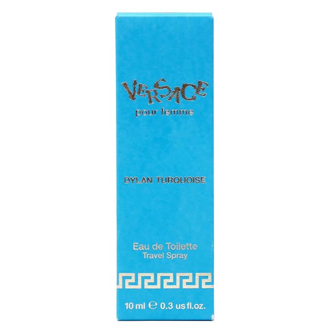 Versace Dylan Turquoise Pour Femme 0.3 oz Eau de Toilette Travel Spray