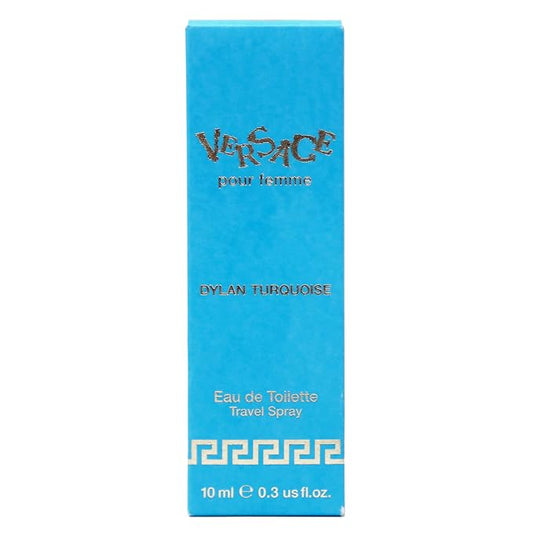 Versace Dylan Turquoise Pour Femme 0.3 oz Eau de Toilette Travel Spray