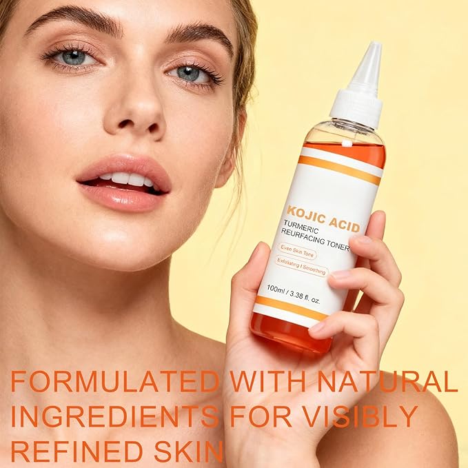 A whitening and moisturizing Body Toner and exfoliating Product containing oleanolic Acid and Turmeric, which can Make The Skin Brighter, Smoother and More Comfortable. 8.45 FL. OZ. (01)
