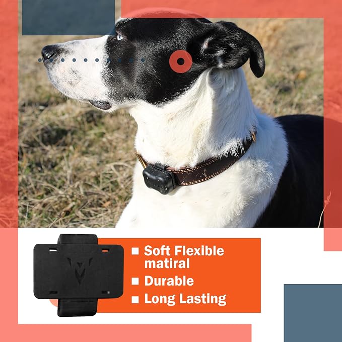 FitBark GPS Fastener Buckle for Dog Tracker, GPS Pet Tracker Strap Attachment Clips for Dogs Works with Any Collar, Smart Activity Tracker Fastener Durable Semi-rigid (Black) (1.25)