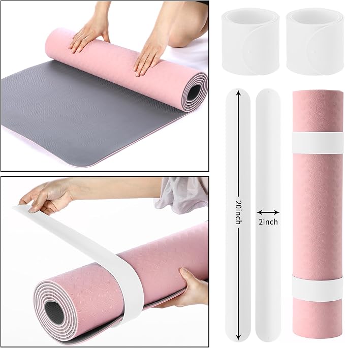 Halloscume Yoga Bag Set for Women Including Yoga Mat Tote Bag, Booty Resistance Bands, Non Slip Sports Socks Silicone Ties for Pilates Travel Workout Office Home Gym