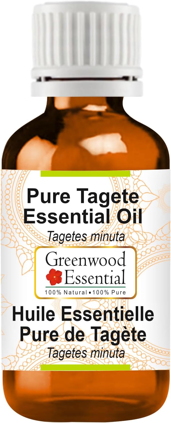 Greenwood Essential Pure Tagete Essential Oil (Tagetes minuta) Steam Distilled 50ml (1.69 oz)