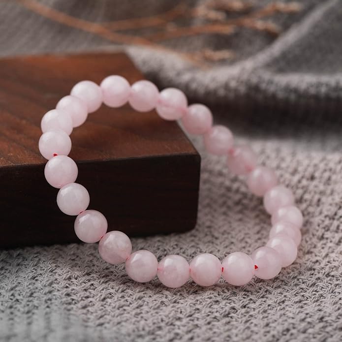 Crystal Vibe 8mm Beaded Bracelets For Women Men - Healing Crystal Bracelet - Adjustable Size