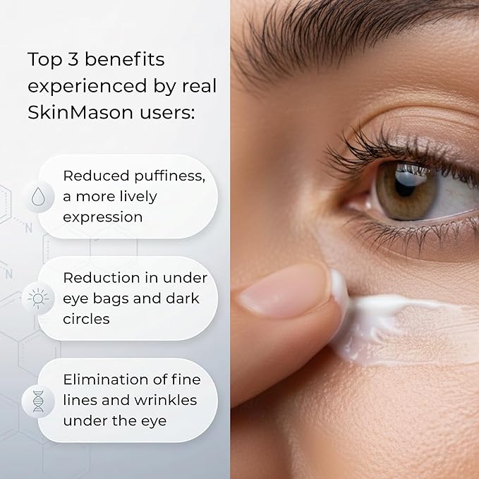 Retinol Peptide Eye Cream For Dark Circles, Anti-aging, Puffiness, Fine Lines, Under Eye Bags