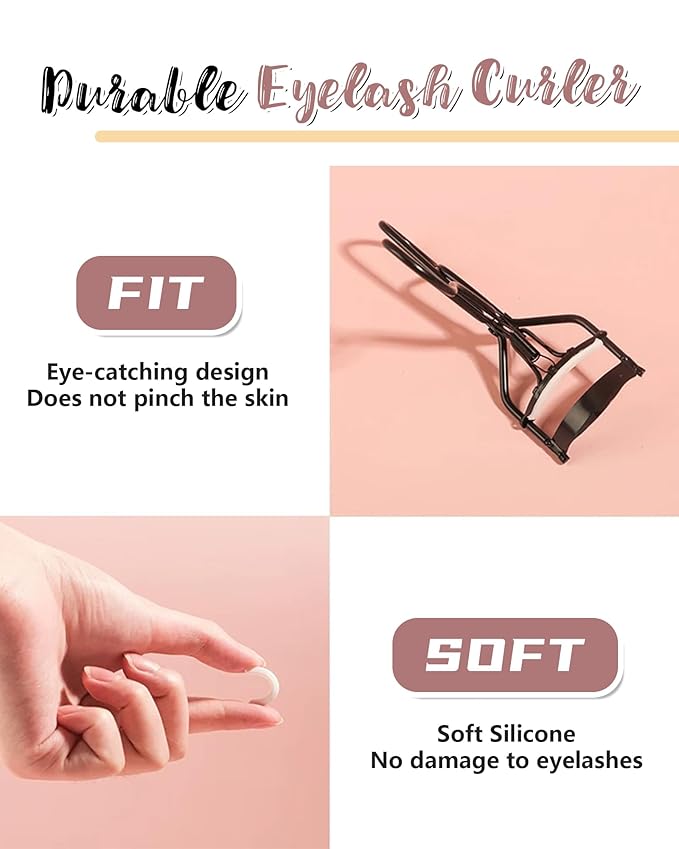 Iron Wand Mascara – Telescopic Tubing Mascara, Liquid Lash Extensions Effect, Waterproof & Long-Lasting, No Flaking, No Clumping, 3D Curling Wand for Bold, Defined Lashes (2 Black + Eyelash curler)