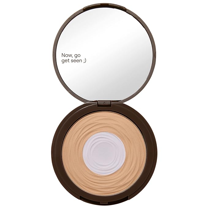 Live Tinted Hueskin Brightening Core Setting Powder - Hydrating, Shine Control Blurring Setting Powder Formulated with Hydrating Phytosqualane For A Natural Soft Matte Finish - Light Shade