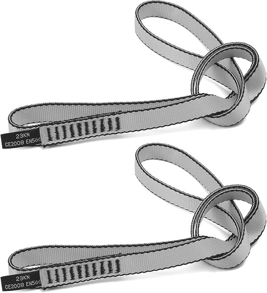 18MM Nylon Climbing Sling Runner 23KN CE2008/EN566 Strong Webbing Straps for Rock Climbing,Mountaineering, Rappelling, Swing, Yoga Hammock etc