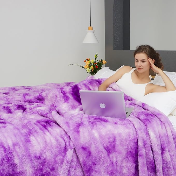 MUGD Blankets Fuzzy Soft Fleece Throw Blanket Cozy Soft Warm Throw Blanket for Bed