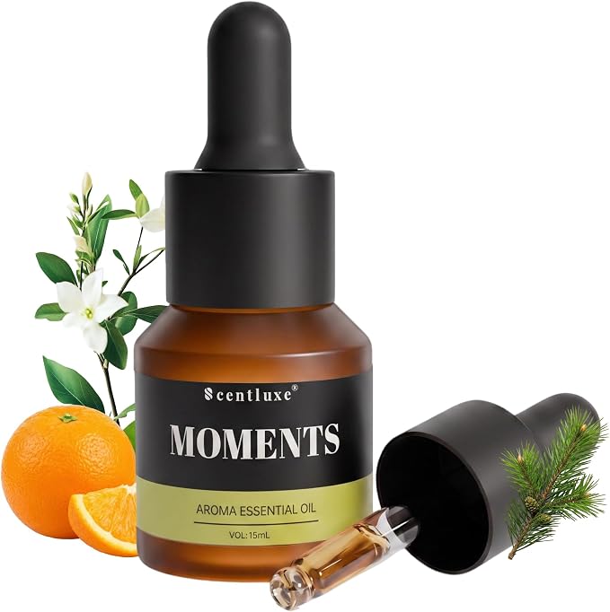 Scent Diffuser Oil - Moments - Inspired by JW Marriott for Home Premium Fragrance Oil for Ultrasonic and Waterless Diffusers and Crafting - 15 mL, Glass Bottle with Dropper