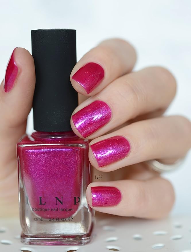 ILNP Pucker Up - Vibrant Pink Shimmer Nail Polish