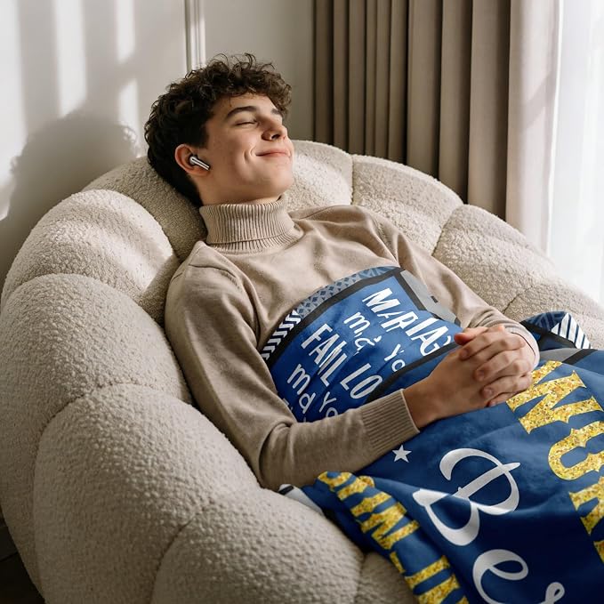 Son in Law Birthday Gifts for Son in Law from Mother in Law, Son-in-Law Blanket 60"x50"