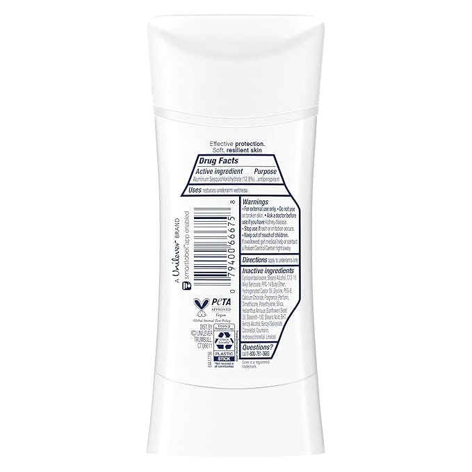 Dove Advanced Care Antiperspirant Deodorant Stick Lavender Fresh for Helping Repair Skin Barrier After Shaving, with 72-Hour Sweat & Odor Protection, 2.6 oz