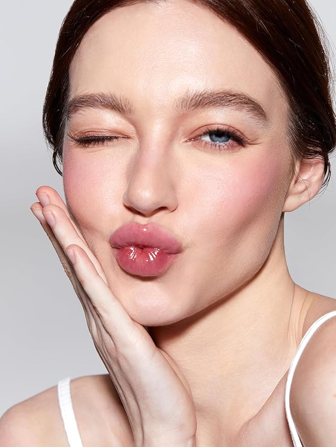 SHEGLAM Hot Goss Plumping Lip Gloss Instant Volumising High Shine Finish Moisturizing Lip Plumper Gloss Reduce Lip Fine Lines Non-Sticky-Ice Queen