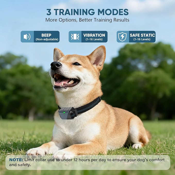 Shock Collar for Dogs, Dog Training Collar with Remote,3 Training Modes