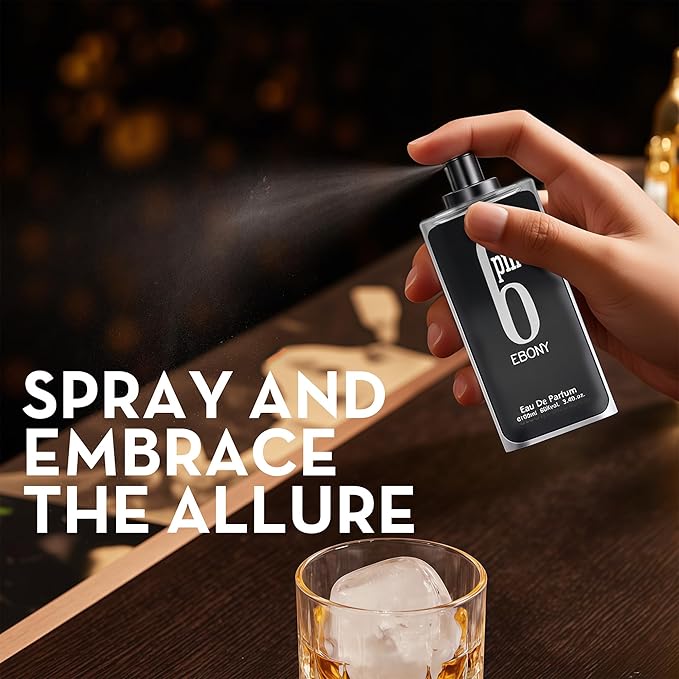 A CENTER 6PM Ebony&6PM Royal Men's Cologne Eau de Parfum Gift Set - 3.4 Fl Oz Each | Citrus Spicy & Woody Ambergris Fragrance | Luxury Perfume for Day & Night