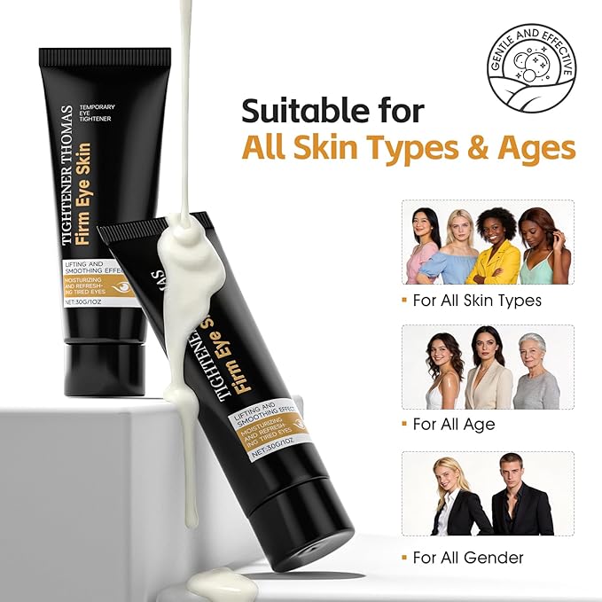 Eyes Cream,Under Eye Cream with Hyaluronic Acid,Instant Firming Eye Creams Helps Reduces Bags & Puffiness,Smooths Fine Lines,Hydrating Moisturizing Eyes Creams for Daily Skincare Routine 1.01 Fl Oz
