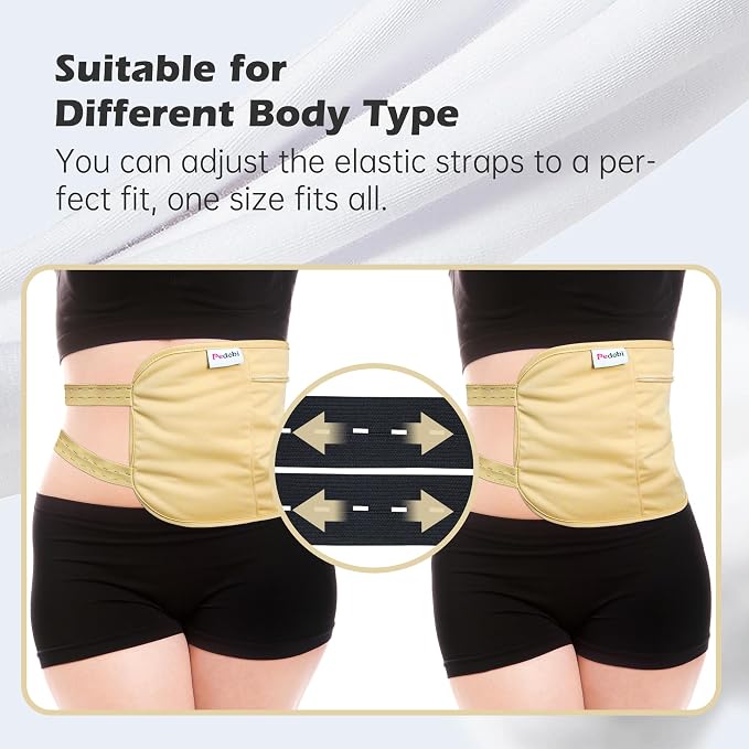 Castor Oil Pack Wrap for Neck, Castor Oil Compress for Liver Detox, Insomnia, Constipation, Yellow