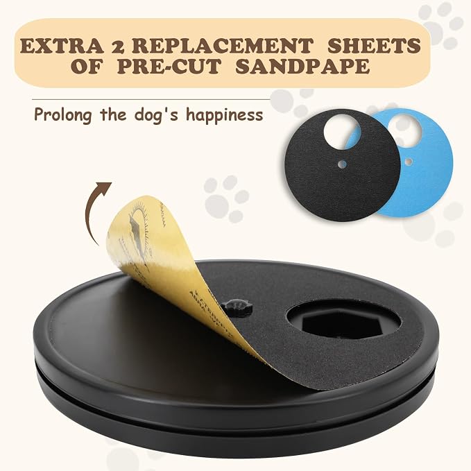 Dog Nail Scratch Board - 3 in 1 Dog Scratch Pad for Nails with Treat Box | Scratch Board for Dogs,Stress-Free Dog Nail File Toy,Puzzle Dog Scratch Pad,Shorten Dog’s Side Nail Easier+Replacement Pads