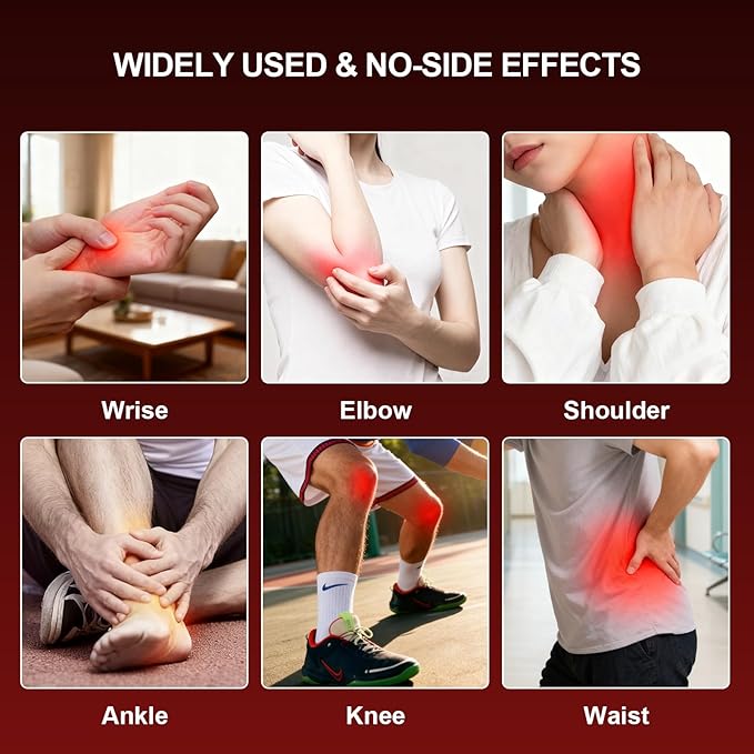 Red Light Therapy Device Wand, Near Infrared Light Therapy for Pain Relief, 650nm Red Light Therapy for Muscle & 808nm NIR for Joint, Handheld Infrared Therapy for Knee, Shoulder, Dog, Cat, Horse