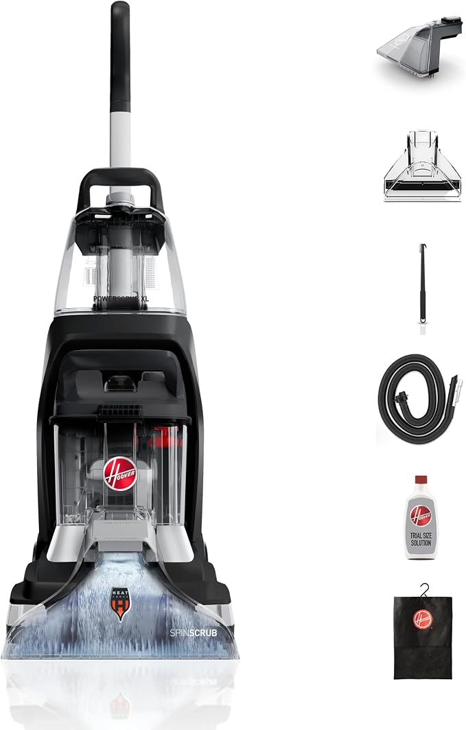 Hoover PowerScrub XL Pet Carpet Cleaner Machine for Carpet and Upholstery | Deep Cleaning Carpet Shampooer Machine with Multi-Purpose Tools, Powerful Suction, Includes Oxy Pet Cleaner Solution