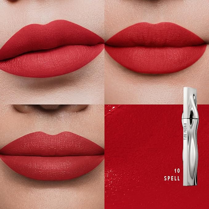 ETERNAL LIP MATTE-Long Lasting Lip Stain, Waterproof & Transferproof Lip Tint, Mask-friendly, Matte Finish Lipstick, Lightweight, High Coverage, Stocking Stuffers Teengirls (10 LOVE SPELL)