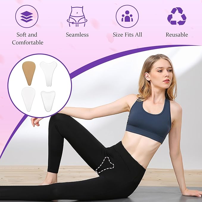 Camel Toe Concealer,Reusable Seamless Camel Toe Underwear,Invisible Frontal Wedgie Cover,Anti Cover Silicone Insert
