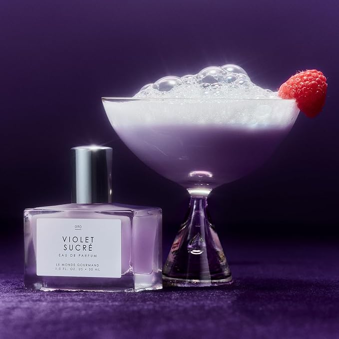 Le Monde Gourmand Violet Sucré Eau de Parfum Spray Perfume for Women, Raspberry Purée, Candied Violet & Sugar Crystals Scent, Vegan & Cruelty Free, 1 fl oz (30 ml)