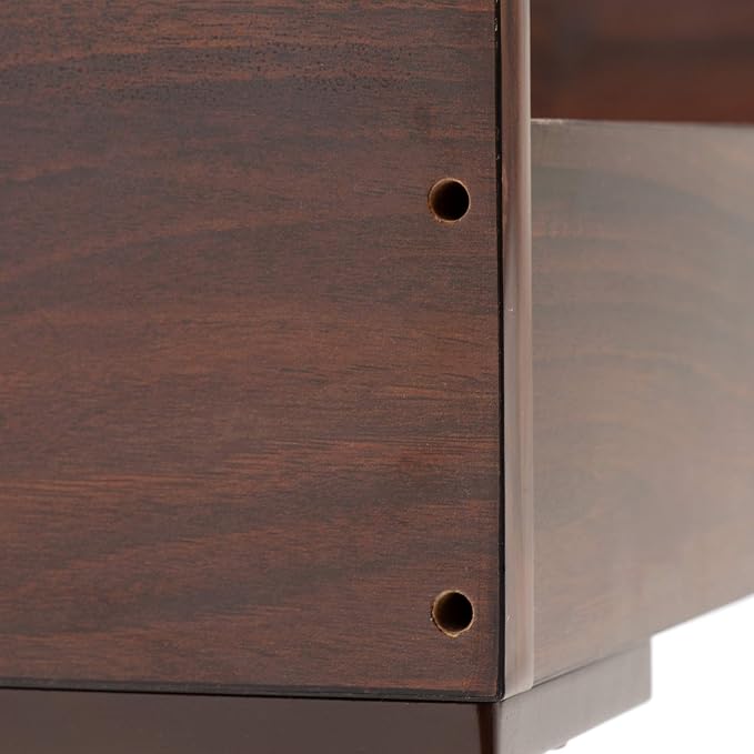 Furhaven Elevated Dog Bed Frame for 40" x 32" XL Dog Beds, Easy Assembly - Mid-Century Modern Bed Frame - Walnut, Jumbo/XL