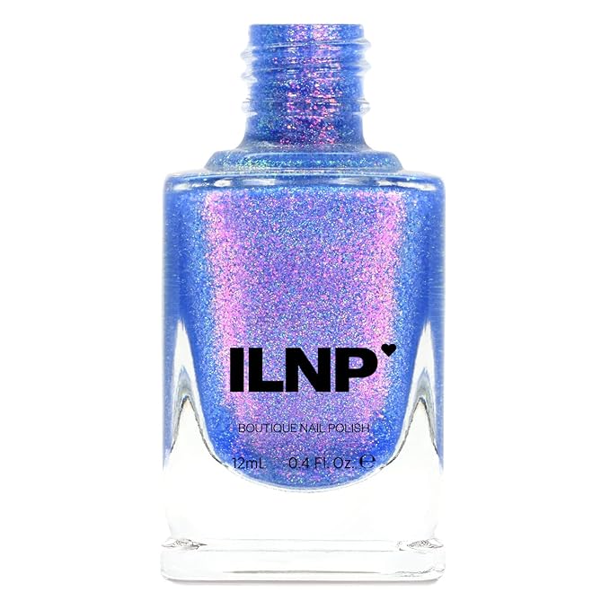 ILNP Pool Party - Vivid Iridescent Blue Holographic Jelly Nail Polish